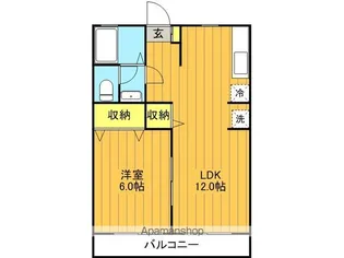 フローラ大橋【1階】の間取り