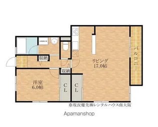 ESPACIO【102号室】の間取り