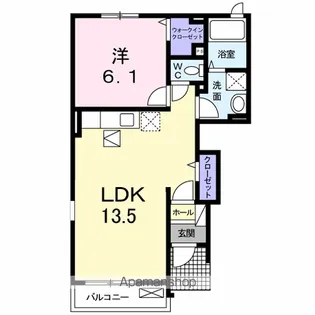 プランドール ドゥー【1階】の間取り