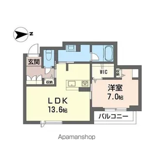プライズコート戸田公園【203号室】の間取り