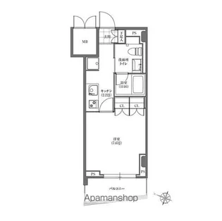 ヒューリック板橋【5階】の間取り