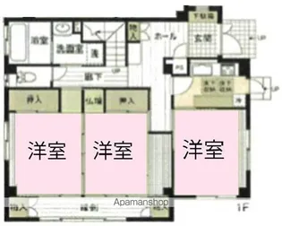 クロノス江戸川【1階】の間取り