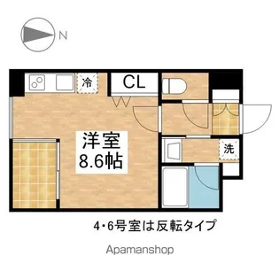 CITY SPIRE 名古屋大須【3階】の間取り