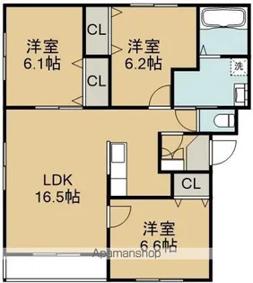 セゾンクレールAOYAGIⅠ【3階】の間取り
