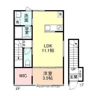 ULU【206号室】の間取り