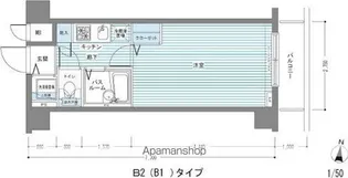 レジディア多摩川【4階】の間取り