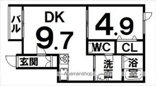 E−STYLEⅠ【207号室】の間取り