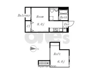 メリュート【205号室】の間取り