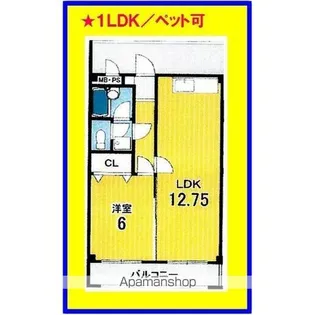 フルール ラ テール【3階】の間取り