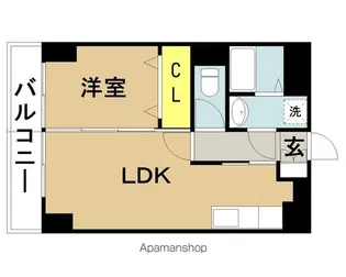 クレシア大淀【202号室】の間取り