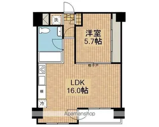 ASレジデンス材木町【703号室】の間取り