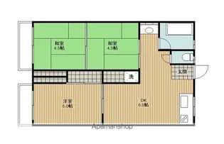 エンゼルハイツ花園【A102号室】の間取り