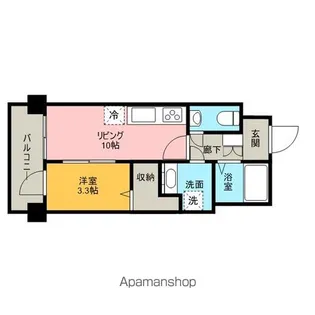 エルスタンザ白金台【3階】の間取り