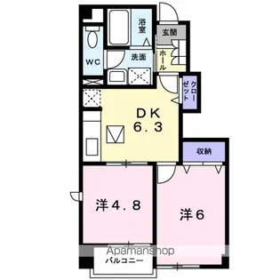 ウラノス【1階】の間取り