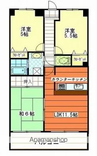 パインヒル・コーナン【4階】の間取り