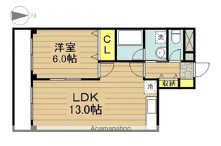 セントラルフォート【4階】の間取り