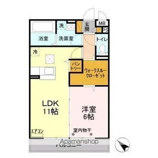 ベルウッド六番館【1階】の間取り