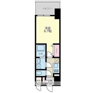 Quintet NAMBA【6階】の間取り