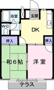 シティハイツ丸山【2階】の間取り