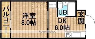 サンライズハチマン【102号室】の間取り