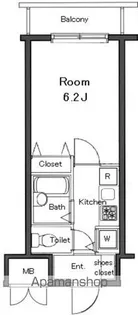 ガラ・グランディ練馬【9F-7号室】の間取り