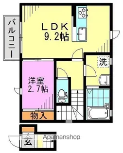 BONHEUR(ボヌール)【2階】の間取り