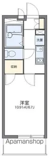 レオパレスベイサイドコート横浜【2階】の間取り