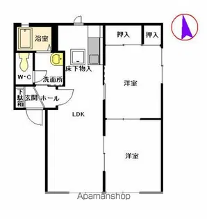 グレイシャス三苫 A棟【1階】の間取り