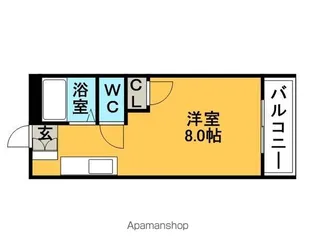 1Rの間取り画像