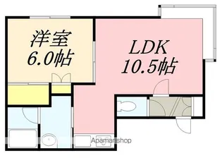 シティハウスハシバ【D号室】の間取り