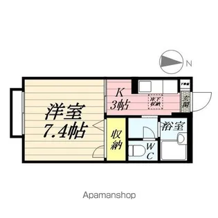 ウエストパル高崎【1階】の間取り