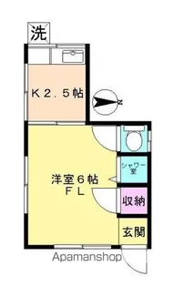 中川コーポII【101号室】の間取り