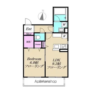 仮)ビューノ北綾瀬【1B号室】の間取り