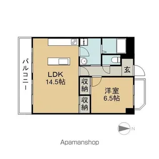 リーブ田の上【4階】の間取り