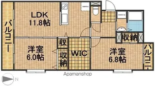 マナー領家【4階】の間取り