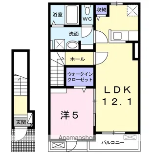 ソレアード カーサ【2階】の間取り