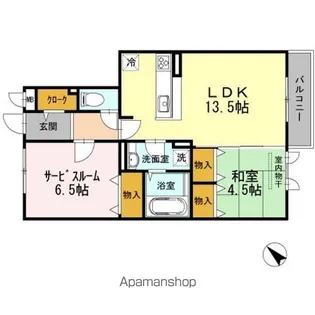 サンスクエア千里万博 A棟【3階】の間取り
