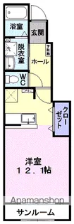 リズブラン シュード【1階】の間取り