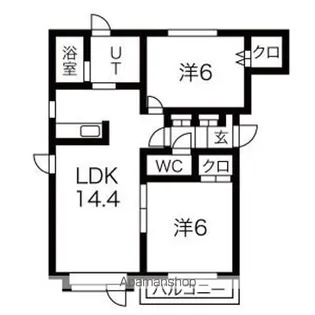 グロワール・エリ【1階】の間取り