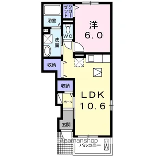 ラフィナートⅠ【1階】の間取り