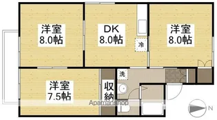エスポアールA【2階】の間取り