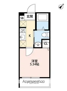CIEL 前野町【202号室】の間取り