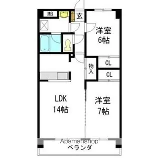 ロイヤルヒルズ【3階】の間取り