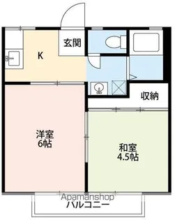 スカイハイツ【2階】の間取り