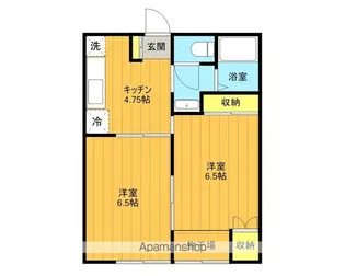 フローラルビルA棟【2階】の間取り