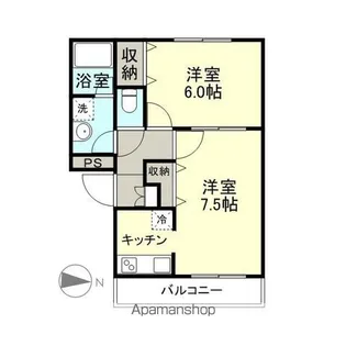 オリーヴ1ST【201号室】の間取り