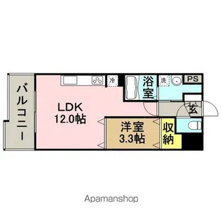 レジディア博多東【10階】の間取り