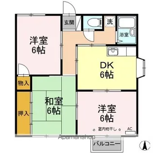 アメニティ津志田 A【2階】の間取り