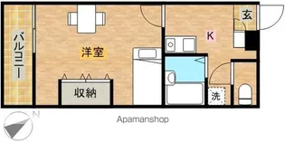 レオパレスヴィバーチェⅡ【1階】の間取り