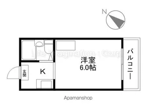 レジナス瀬田【206号室】の間取り